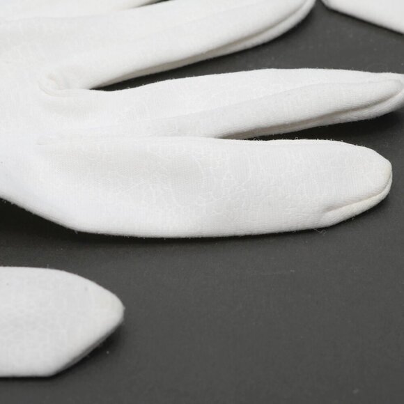 Vintage Max Mayer's Fashion Gloves 1950s White Stretch Czechoslovakia MCM - Picture 12 of 14